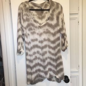 Tie dye tunic blouse